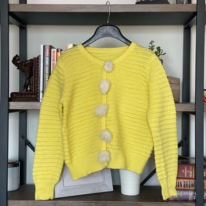 Warm Cardigan in Yellow